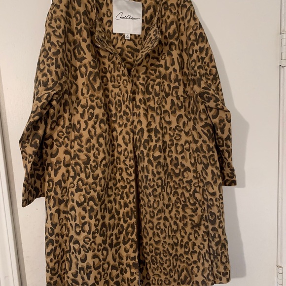 Carol Anderson by Invitation Brown & Black Jacket Cheetah Print One Button - Picture 4 of 9